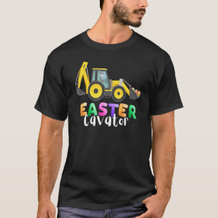 Camiseta Easter Egg Hunt Eggscavator Bunny Drive Tractor