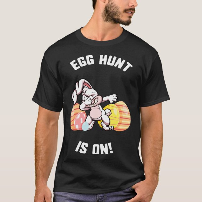 Camiseta Easter Egg Hunt Is On Dabbing Bunny Candy kids  Sp (Anverso)