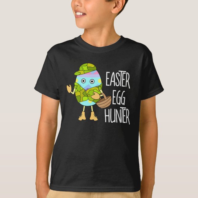 Camiseta Easter Egg Hunter Textos (Anverso)