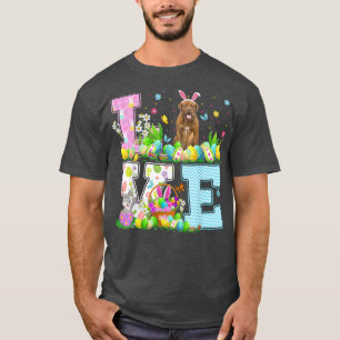 Camiseta Easter Egg Hunting Love Dogue De Bordeau Dog Easte