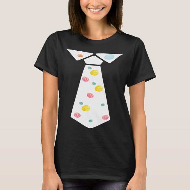 Camiseta Easter Egg Neck Tie Cool Easter Celebration Costum (Anverso)