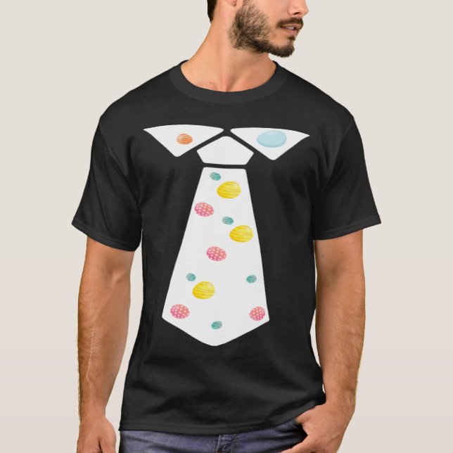 Camiseta Easter Egg Neck Tie Cool Easter Celebration Costum (Anverso)