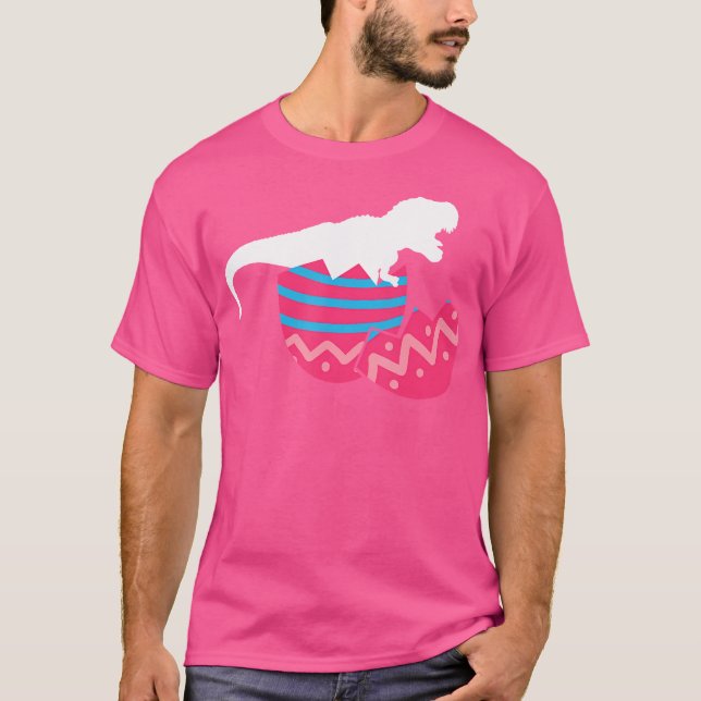Camiseta Easter Egg Tshirt Dinosaur Tee Funny T Rex Regalo (Anverso)