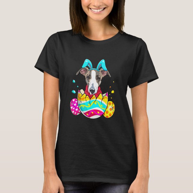 Camiseta Easter Eggs Greyhound Bunny Dog Dog Dad Mom (Anverso)