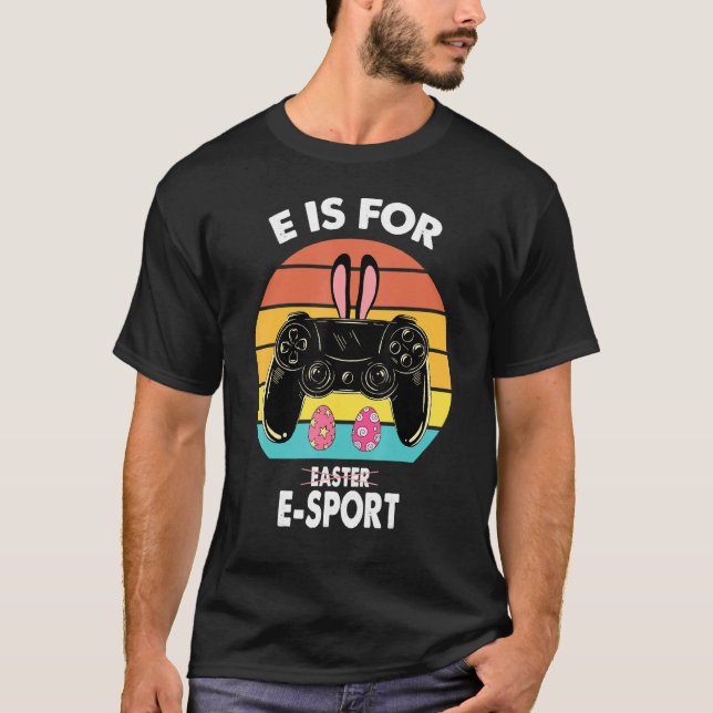 Camiseta Easter Gamer Boy E Es Para Esports Games Easter Re (Anverso)