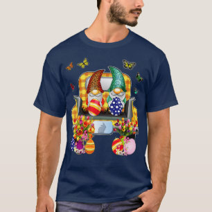 Camiseta Easter Gnomes Hoppy Egg Hunt Vintage Truck with Tu