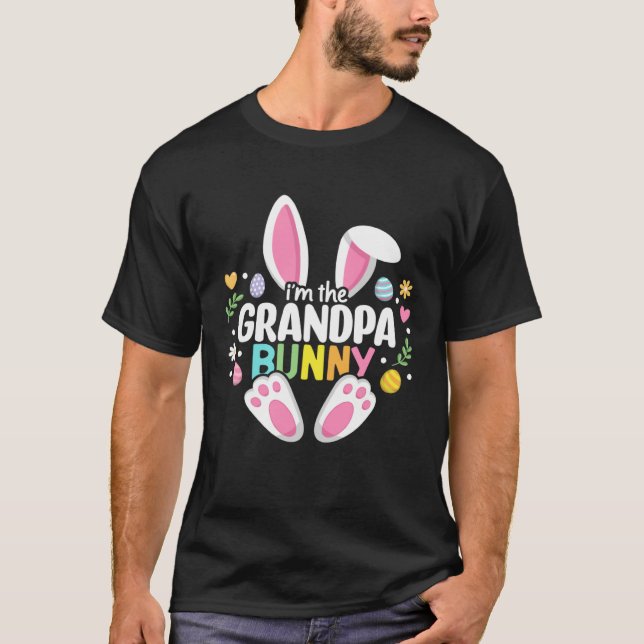 Camiseta Easter Grandpa Bunny Papa Happy Easter Day Family  (Anverso)