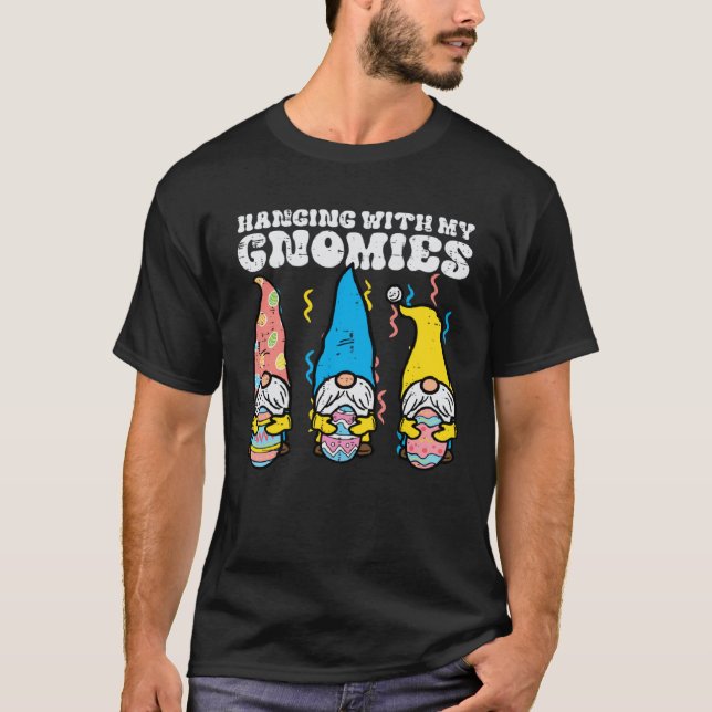 Camiseta Easter Hanging With My Gnomies Gnomes Matching Men (Anverso)