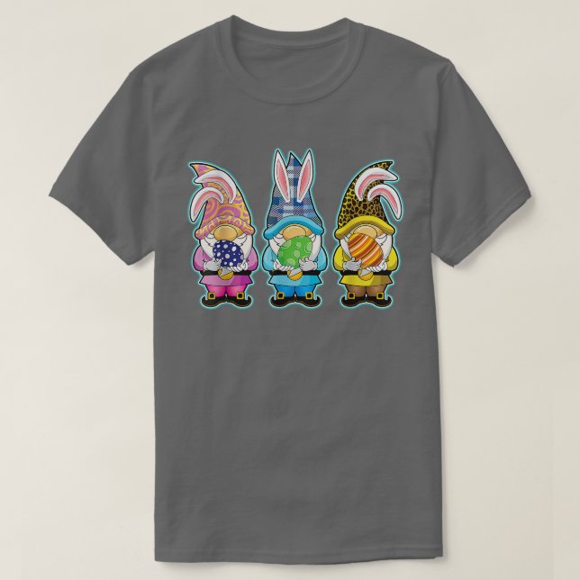 Camiseta Easter Leopard Gnomes Bunny Cute Hoppy Egg (Diseño del anverso)