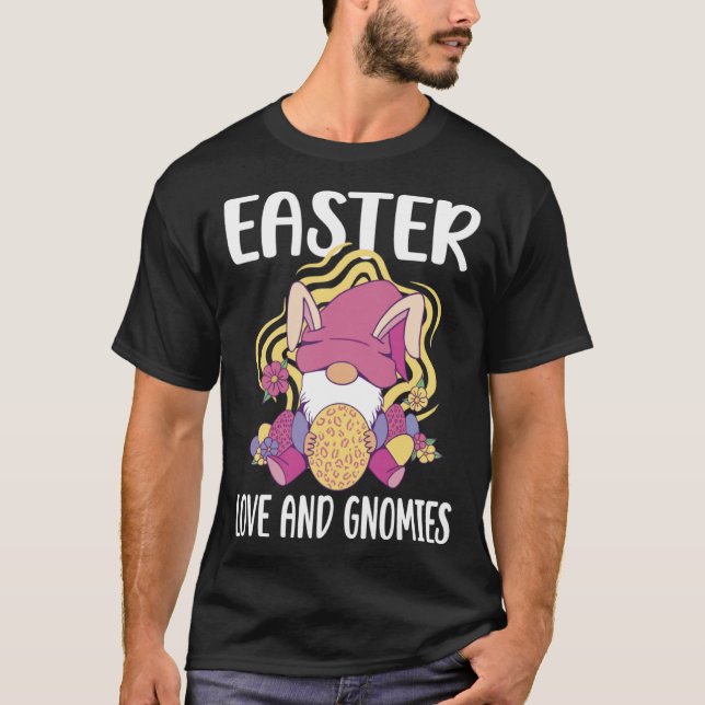 Camiseta Easter Love and Gnomies  easter easters day (Anverso)