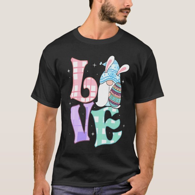 Camiseta Easter  Love Dwarfs Rabbit Easter Outfit Easter Bu (Anverso)