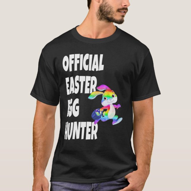 Camiseta Easter Official Easter Egg Hunter Bunny (Anverso)