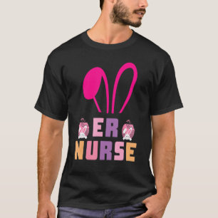 Camiseta Easter Pajama Cute Easter Er Nurse Rn Bunny Ears E
