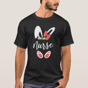 Camiseta Easter Pajamas Leopard Bunny Nurse Egg Easter Day