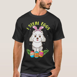 Camiseta Easter Poodle dog con Bungalows Ears robo huevos