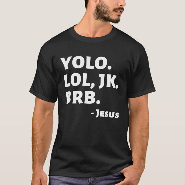 Camiseta Easter Religious Jesus Resurrection Text Speak YOL (Anverso)
