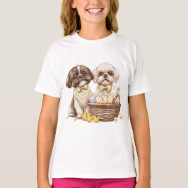 Camiseta Easter Shih Tzu Dogs