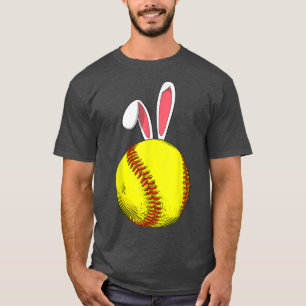 Camiseta Easter Softball Bunny Rabbit Oars For Mom Children