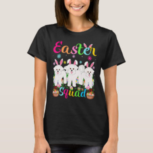 Camiseta Easter Squad Bunny Ear Bichon Frise Dog Happy East
