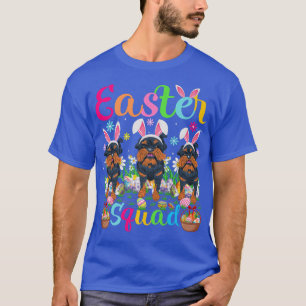 Camiseta Easter Squad Bunny Ear Brussels Griffon Dog Happy 