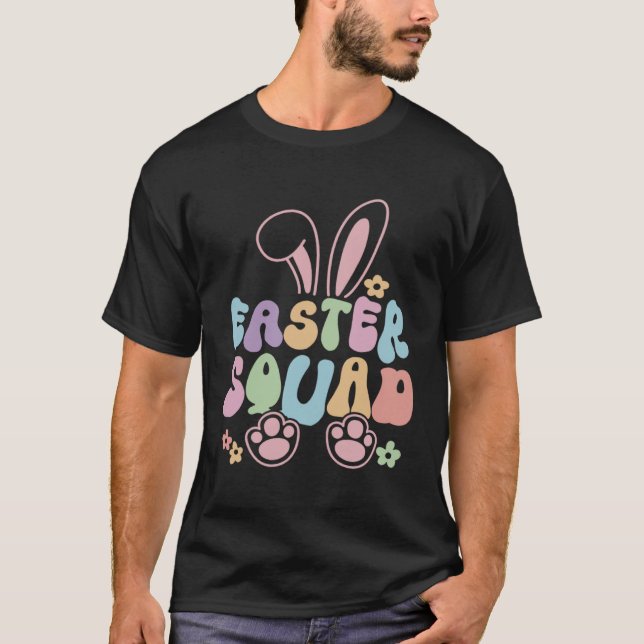 Camiseta Easter Squad Family Matching Easter Day Bunny Egg  (Anverso)