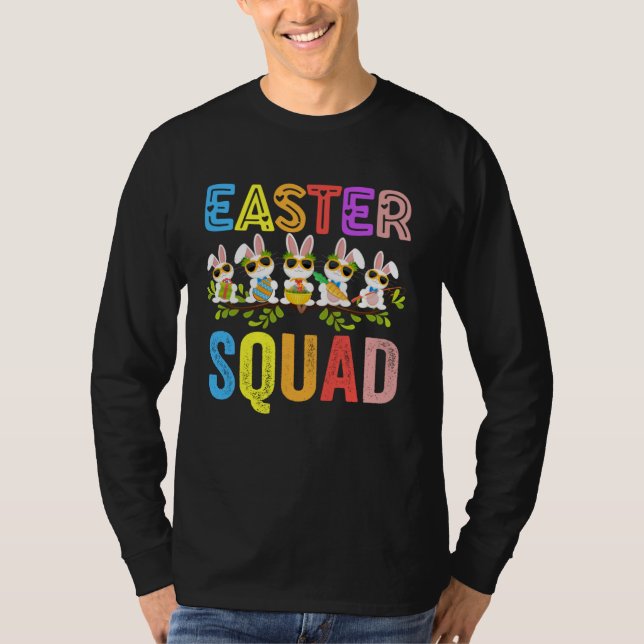 Camiseta Easter Squad Family Matching Easter Day Bunny Egg  (Anverso)