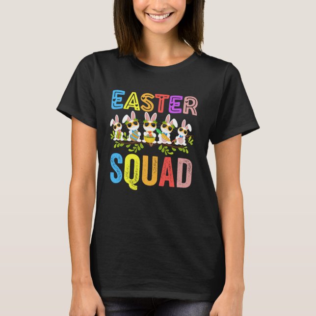 Camiseta Easter Squad Family Matching Easter Day Bunny Egg  (Anverso)