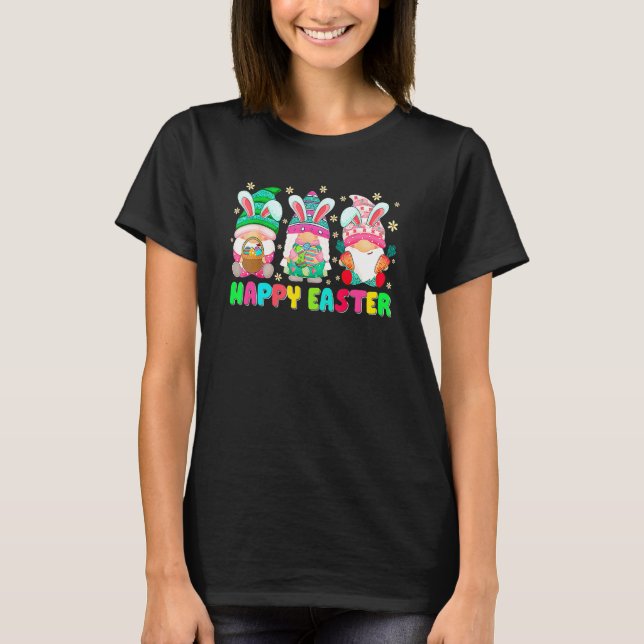 Camiseta Easter Squad Funny Gnome Bunny Egg Hung Matchin (Anverso)