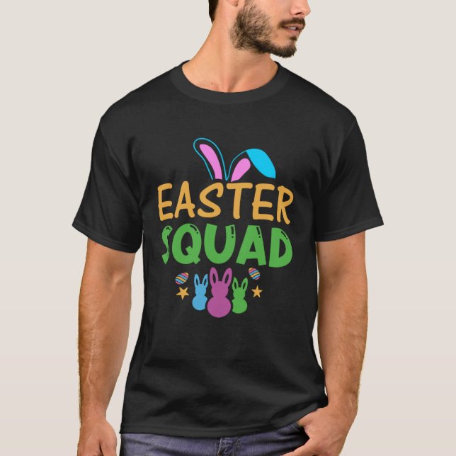 Camiseta Easter Squad Kids Youth  Easter Day Bunny Egg Hunt (Anverso)