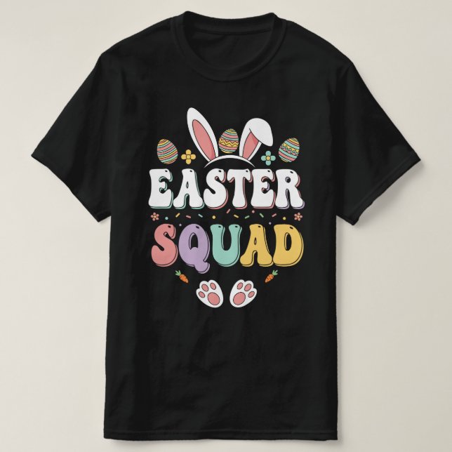 Camiseta Easter Squad | Retro Bunny Squad (Diseño del anverso)
