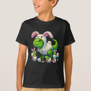 Camiseta Easter T-rex Bunny Ears Funny Dinosaur Costume Kid