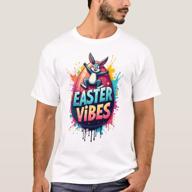 Camiseta Easter Vibes - Frohe Ostern (Anverso)