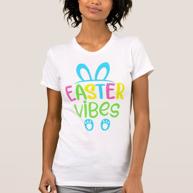 Camiseta Easter Vibes Pastel (Anverso)