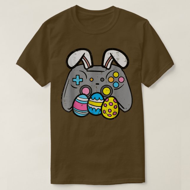 Camiseta Easter Video Game Bunny Eggs Gaming Gamer Boys Men (Diseño del anverso)