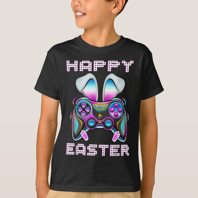 Camiseta Easter Video Game Controller Funny Gamer Niños (Anverso)