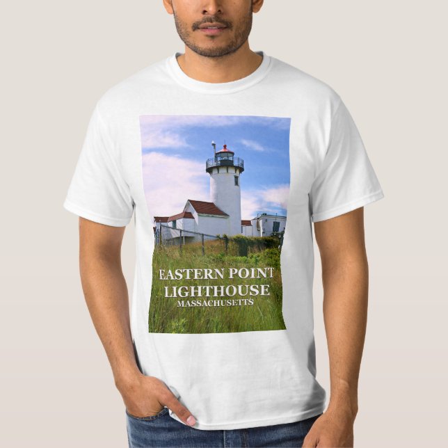 Camiseta Eastern Point Lighthouse, Massachusetts (Anverso)