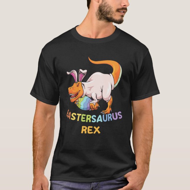 Camiseta Eastersaurus Rex Easter Rex Dinosaur Bunny Kids Di (Anverso)
