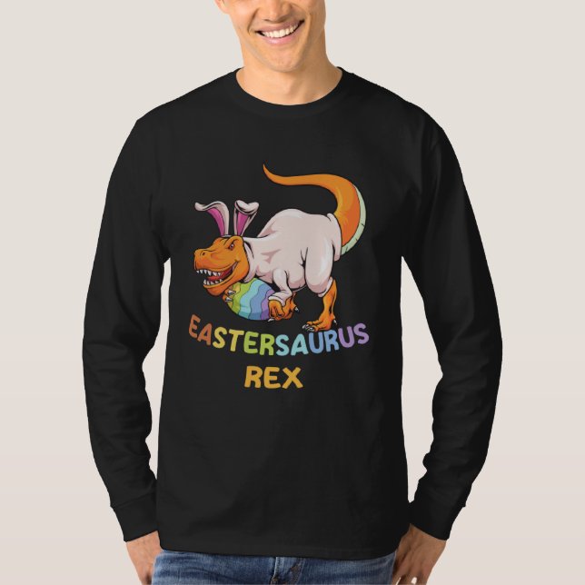 Camiseta Eastersaurus Rex Easter Rex Dinosaur Bunny Kids Di (Anverso)