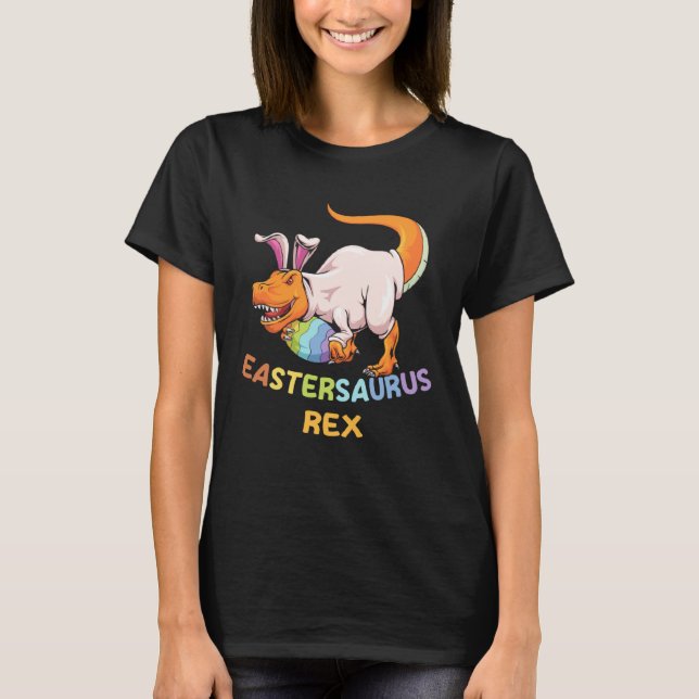 Camiseta Eastersaurus Rex Easter Rex Dinosaur Bunny Kids Di (Anverso)