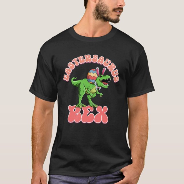 Camiseta Eastersaurus Rex Easter Rex Dinosaur Bunny Kids Di (Anverso)