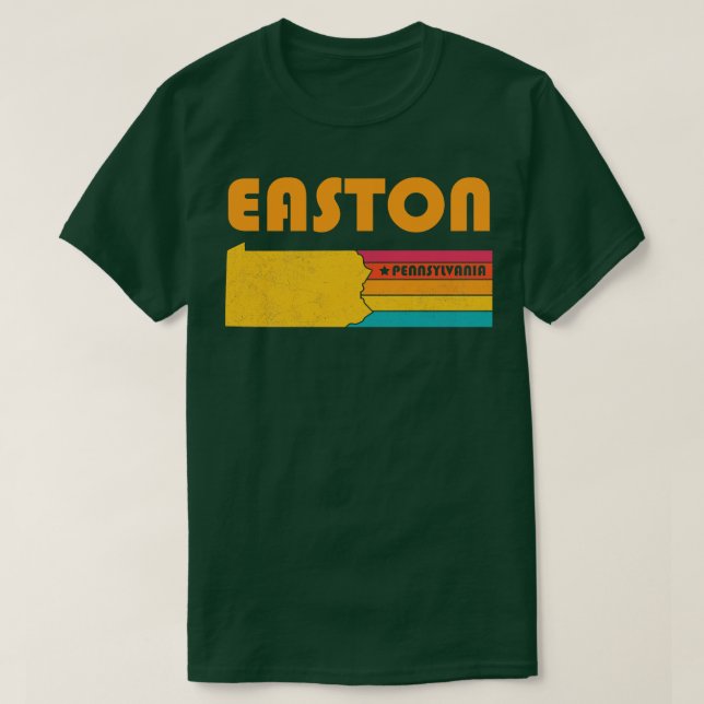 Camiseta Easton Pennsylvania Vintage Distresage Souvenir (Diseño del anverso)