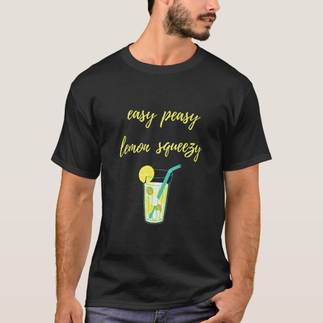 Camiseta Easy Peasy Lemon Squeezy Fun Lemonade Summer Summe (Anverso)