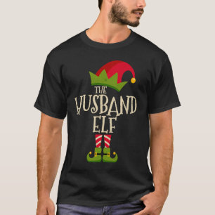 Camiseta Easy The Husband Elf Costume Family Group Christm