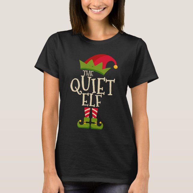 Camiseta Easy The Quiet Elf Xmas Costume Family Group (Anverso)