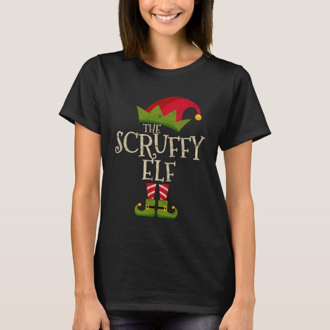 Camiseta Easy The Scruffy Elf Costume Family Group Christma (Anverso)