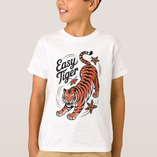 Camiseta Easy Tiger Tattoo Style Graphic Tee | Traditional 