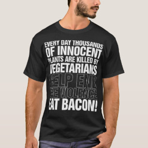 Camiseta Eat Bacon Mens Funny Chef Bbq Padres Día de hornea