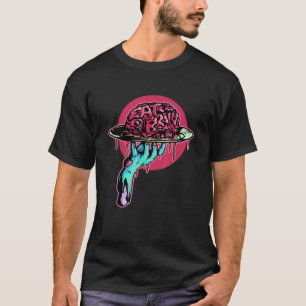 Camiseta Eat Brain Zombie Creepy Monster Halloween Avers G