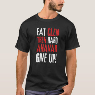 Camiseta Eat Clen, Funny Steroids Tren Lover Bodyb Anabólic
