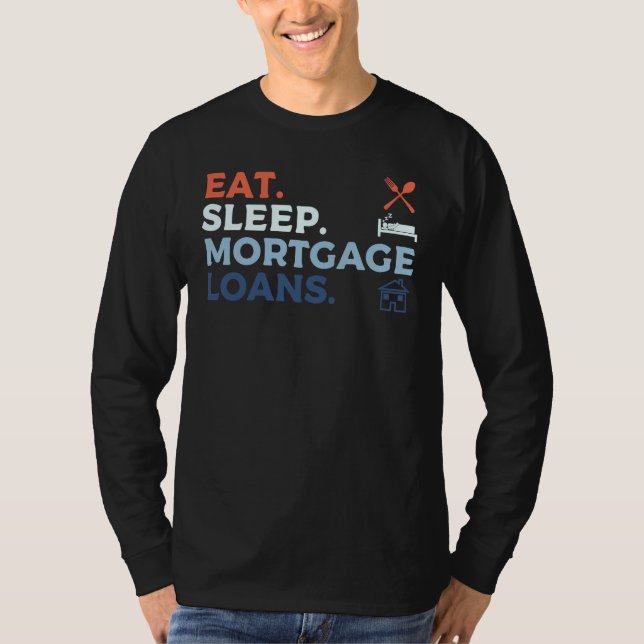 Camiseta Eat Lends Money Mortgage Préstamos hipotecarios Em (Anverso)